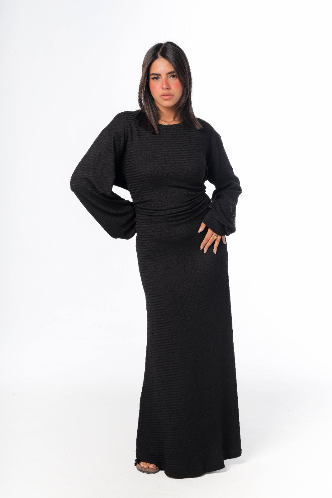 skinny dress in black