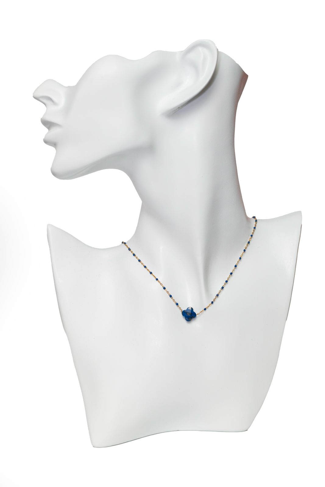 stone oval necklace