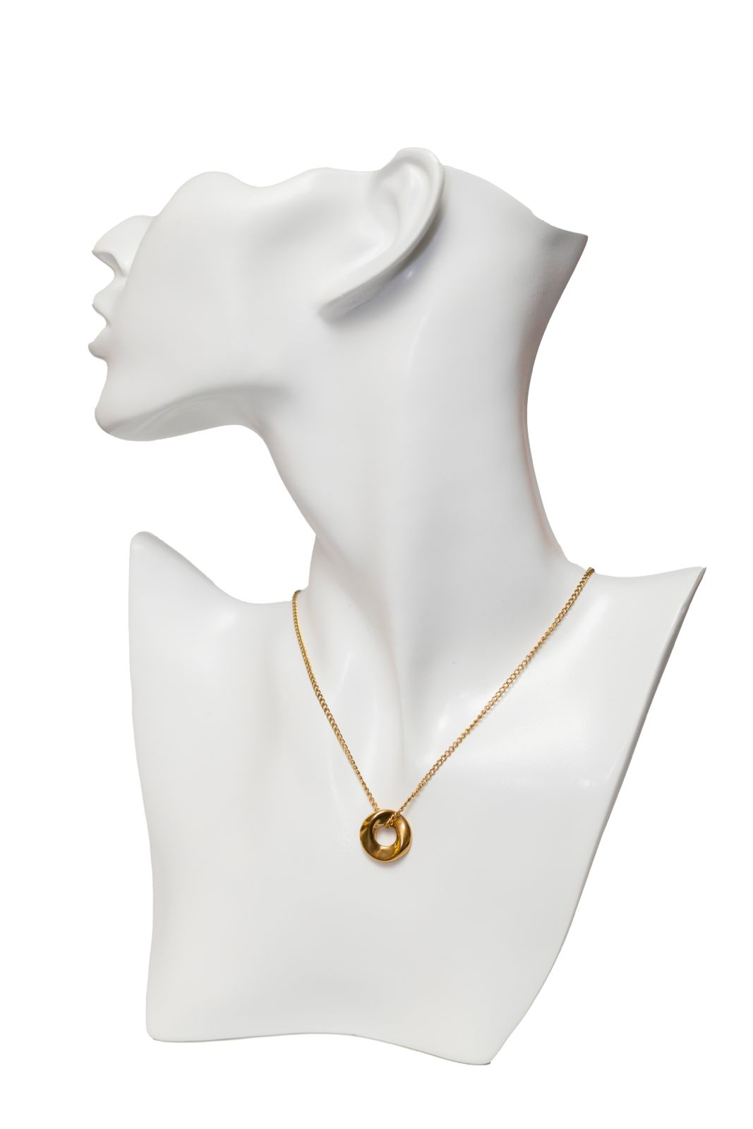 gold donuts necklace