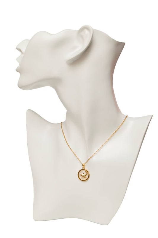gold fish necklace