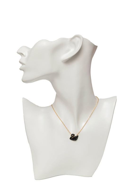 black swan necklace