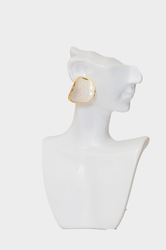 pearl white earrings