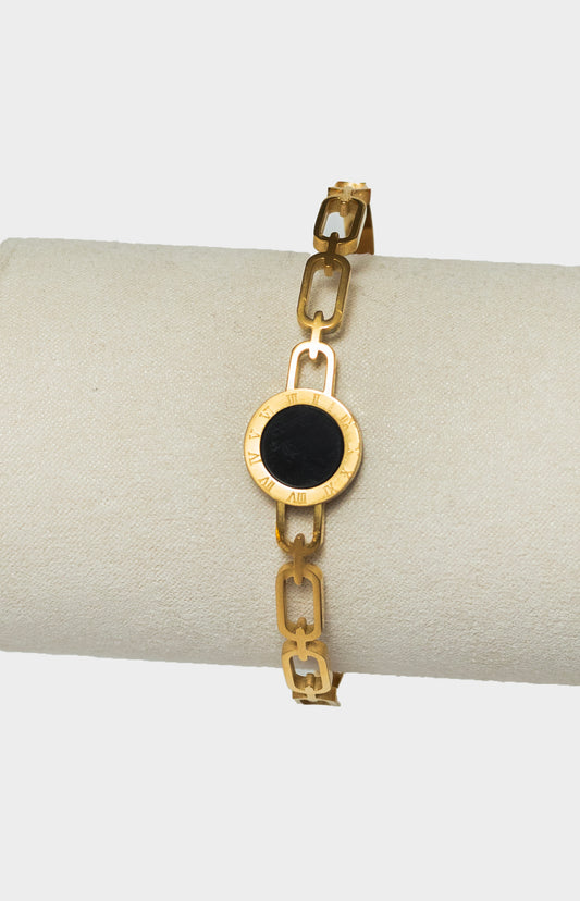 dotted black bracelet