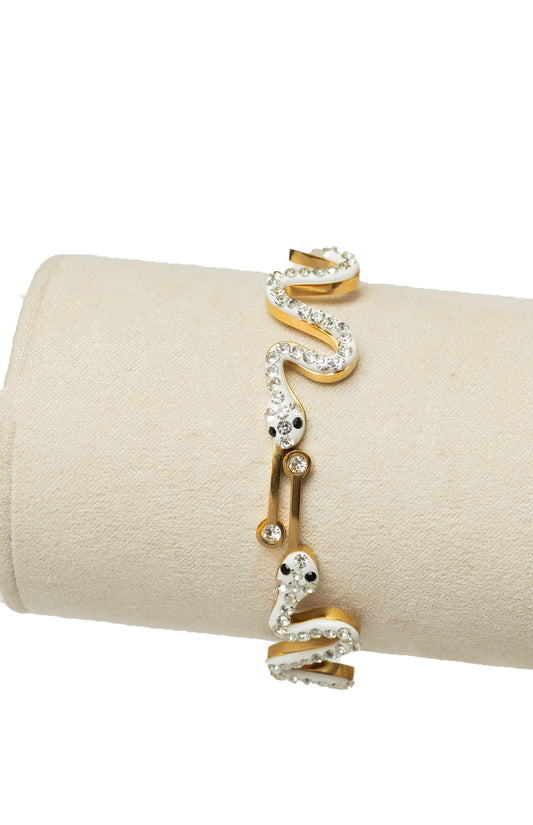white snake bracelet
