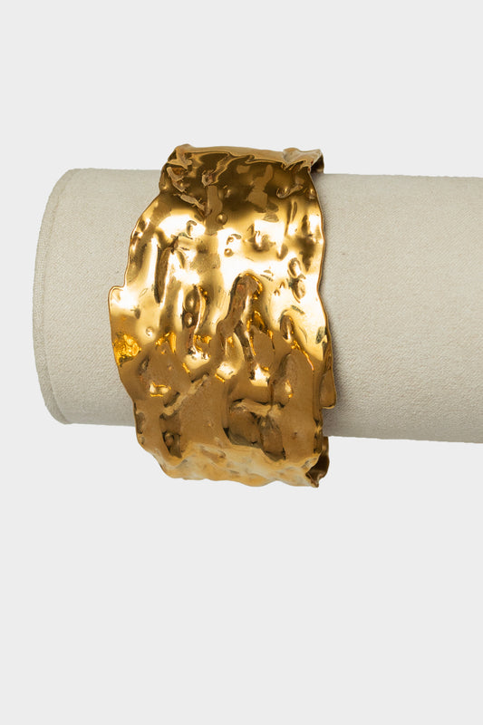 wide gold bracelet