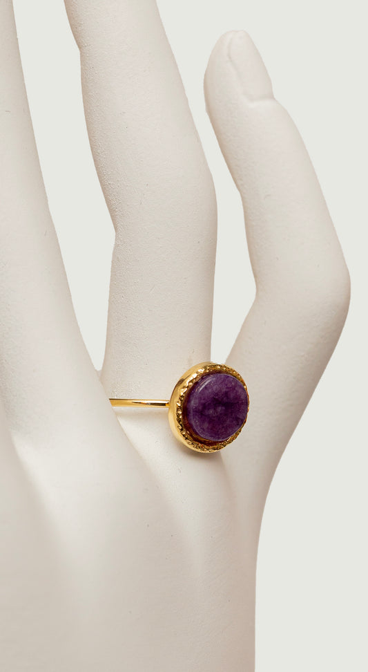purple stone ring