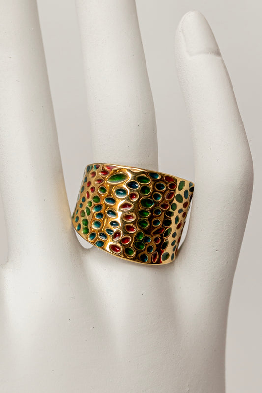 multicolor dotted ring
