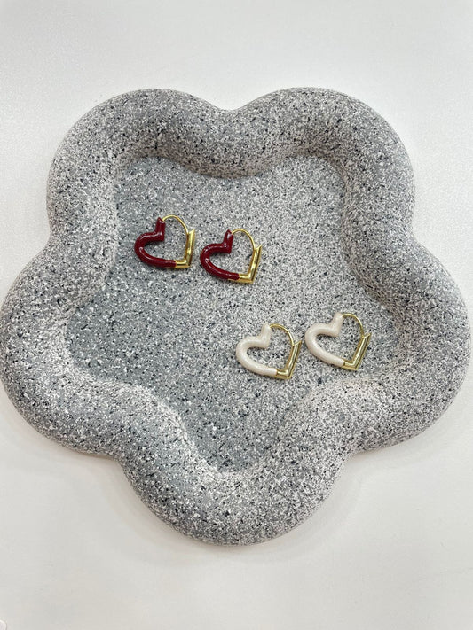 Elegant heart earrings