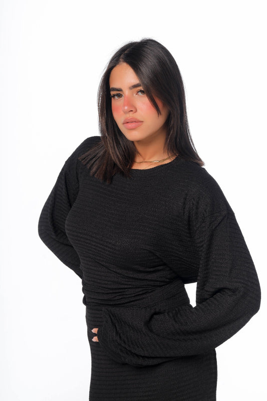 skinny dress in black