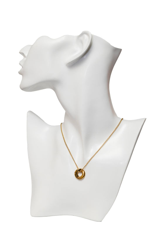 gold donuts necklace