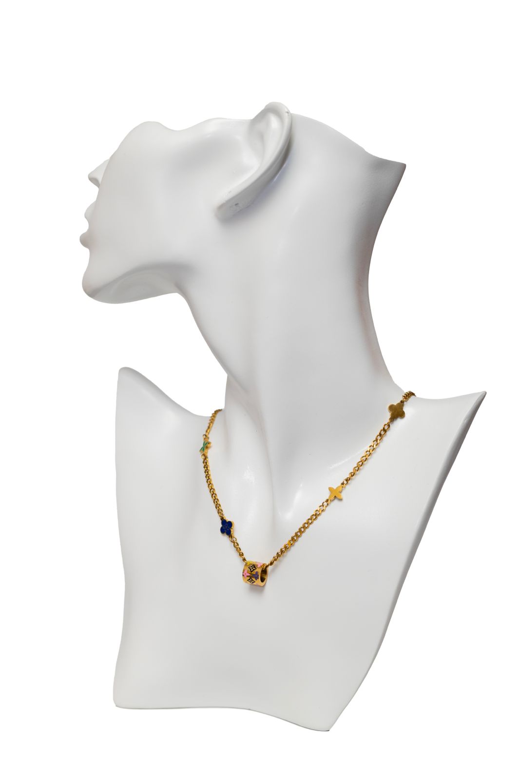 necklace oval gold