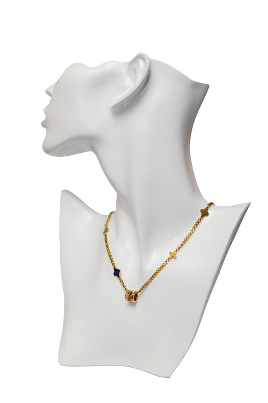 necklace oval gold